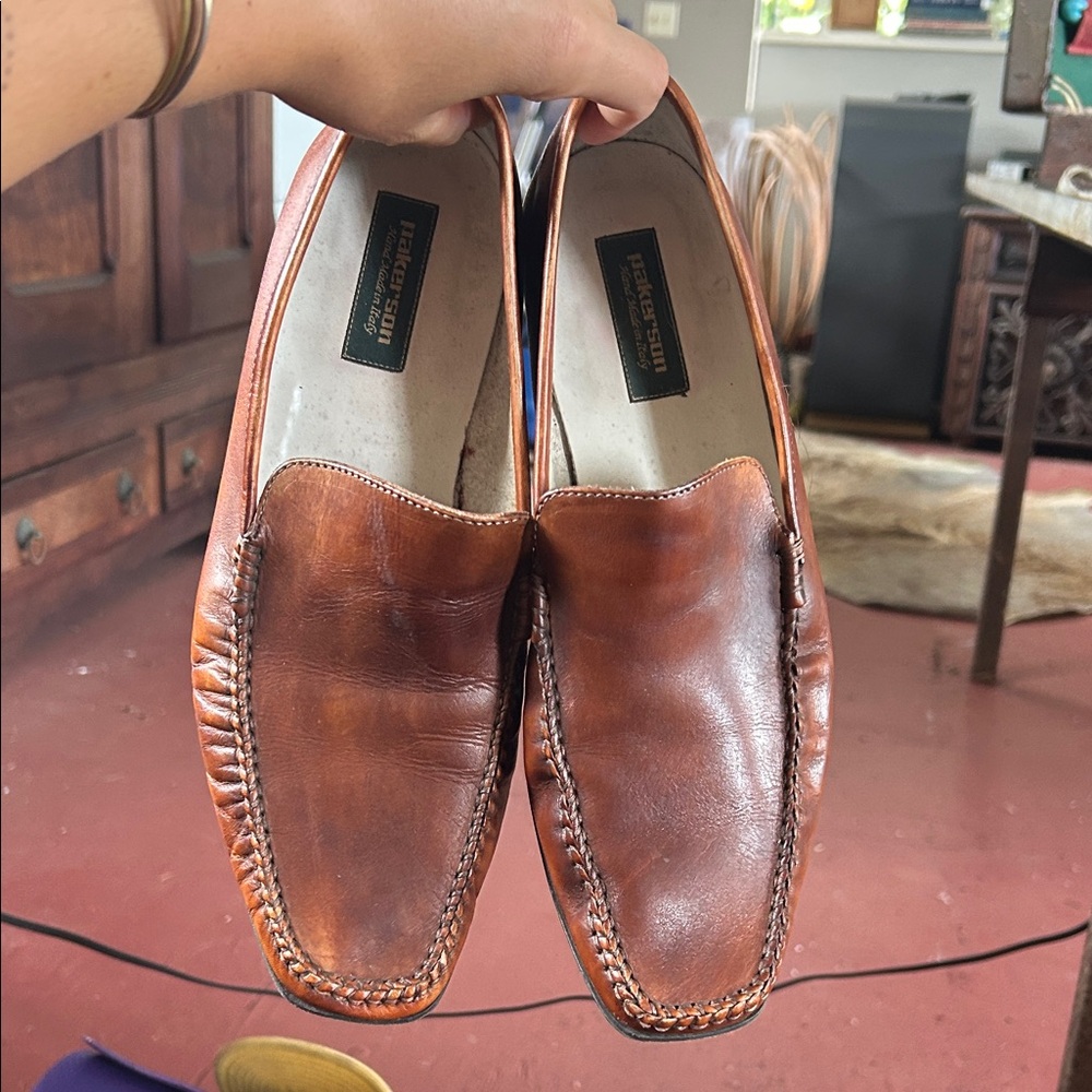 Handcrafted Brown Leather Loafers for Men